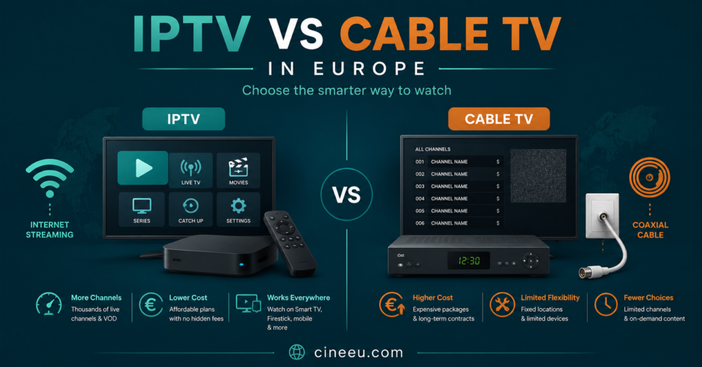 IPTV vs Cable TV in Europe comparison