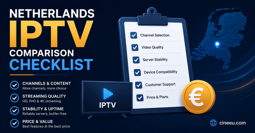 Netherlands IPTV Comparison Checklist