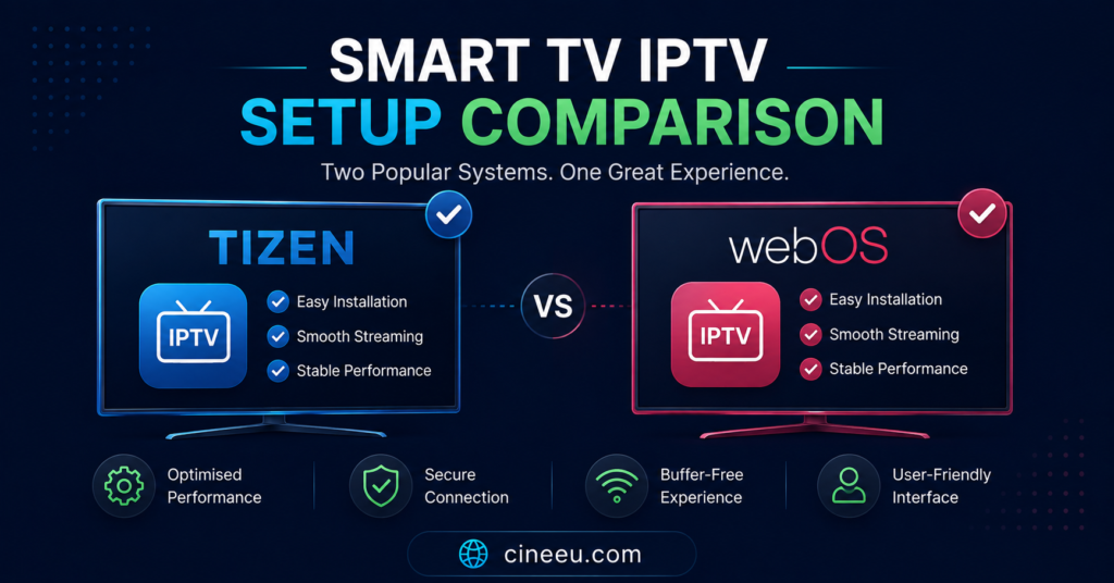 Smart TV IPTV setup comparison