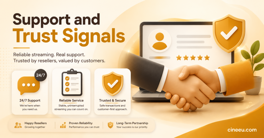 Support and Trust Signals