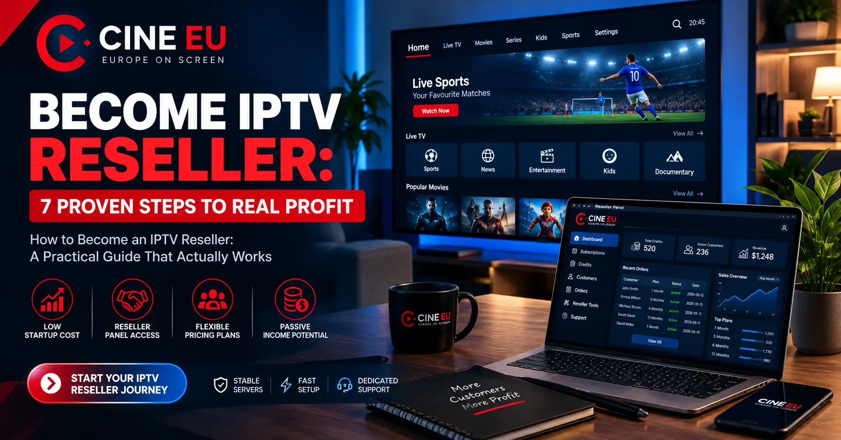 Become IPTV Reseller: 7 Proven Steps to Real Profit