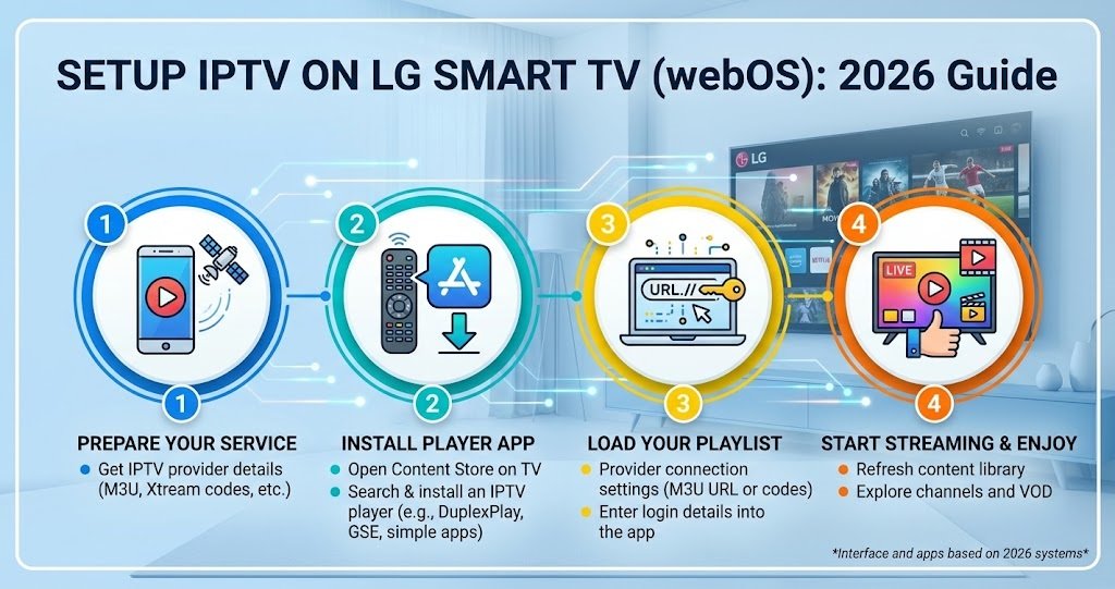 Setup IPTV on LG Smart TV (webOS)