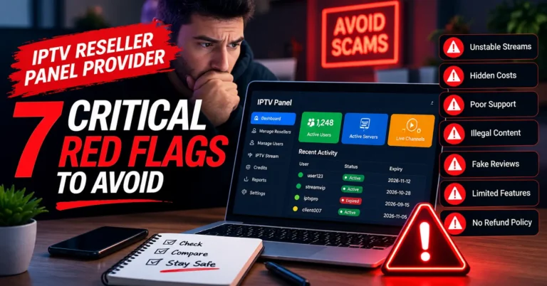 iptv reseller panel provider: 7 Critical Red Flags to Avoid