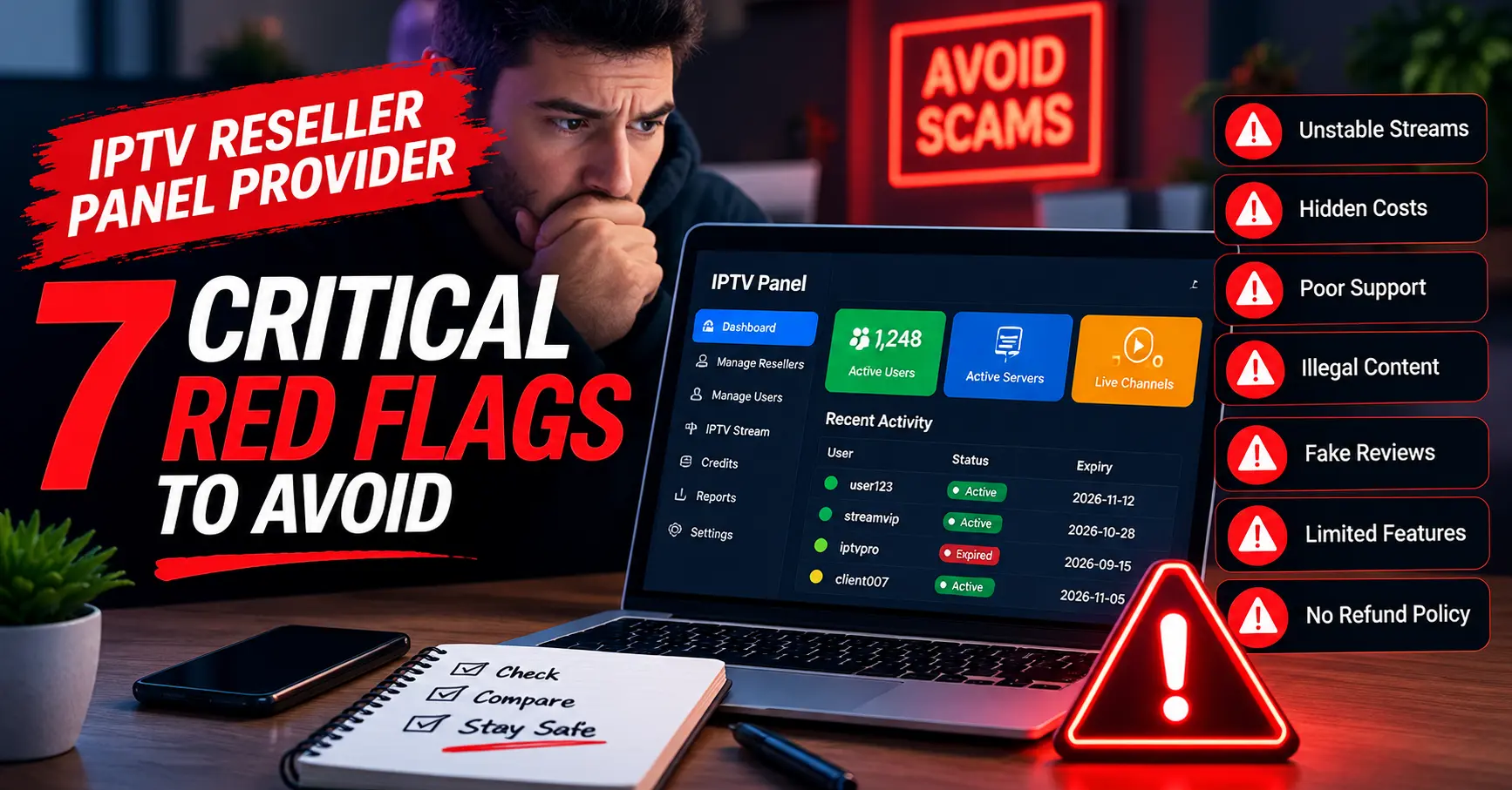 iptv reseller panel provider: 7 Critical Red Flags to Avoid