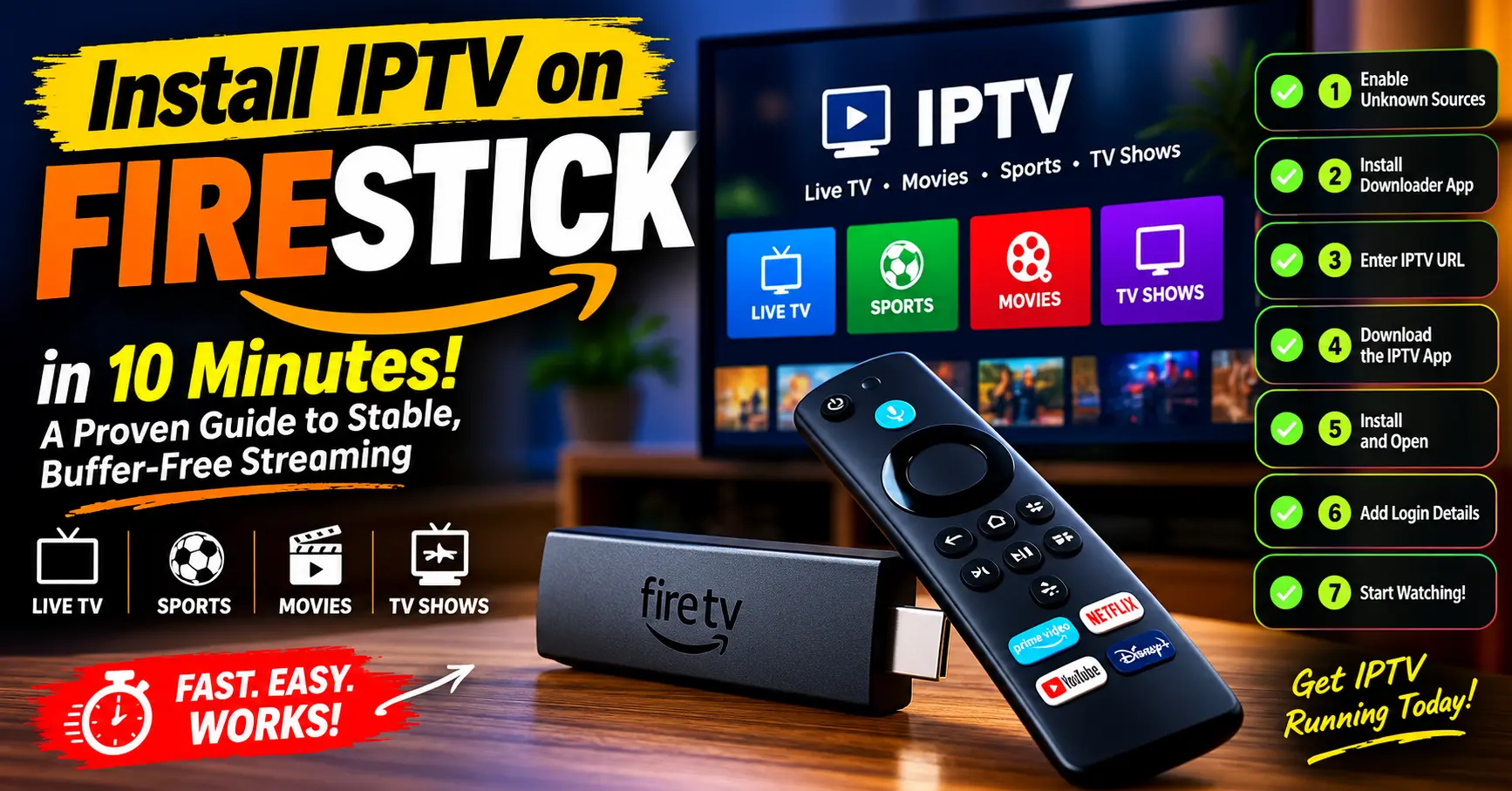 Install IPTV on Firestick: 7 Proven Steps That Just Work